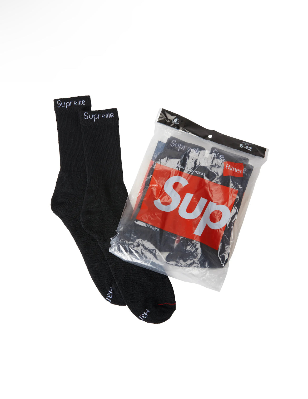 Supreme Hanes Crew Socks (4 Pack)