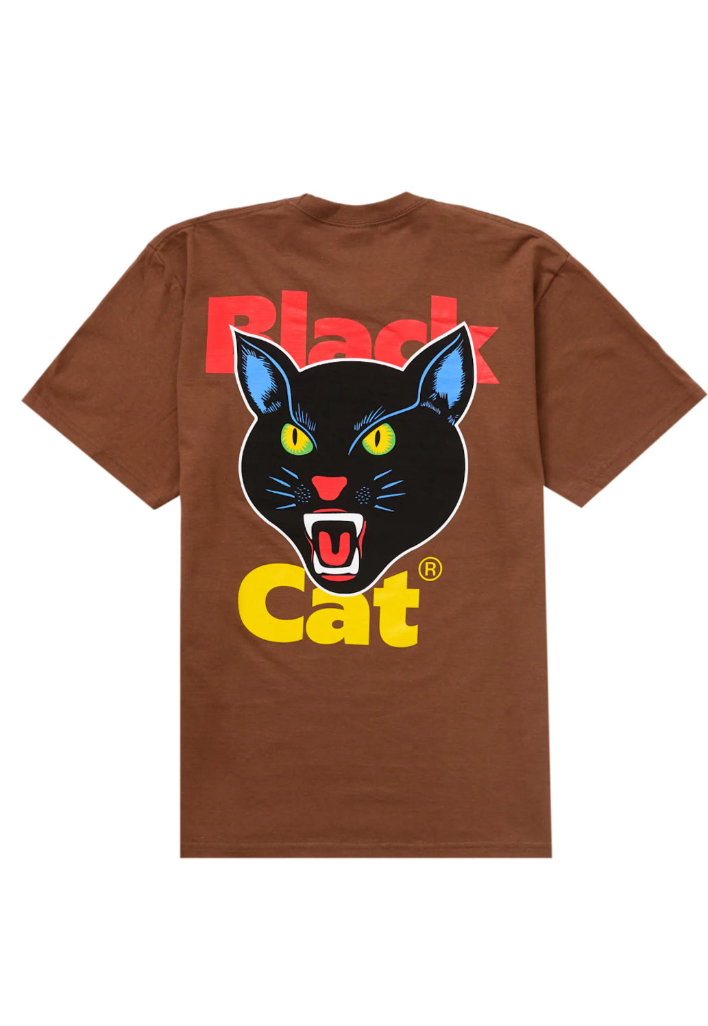 Supreme Black Cat Tee Brown