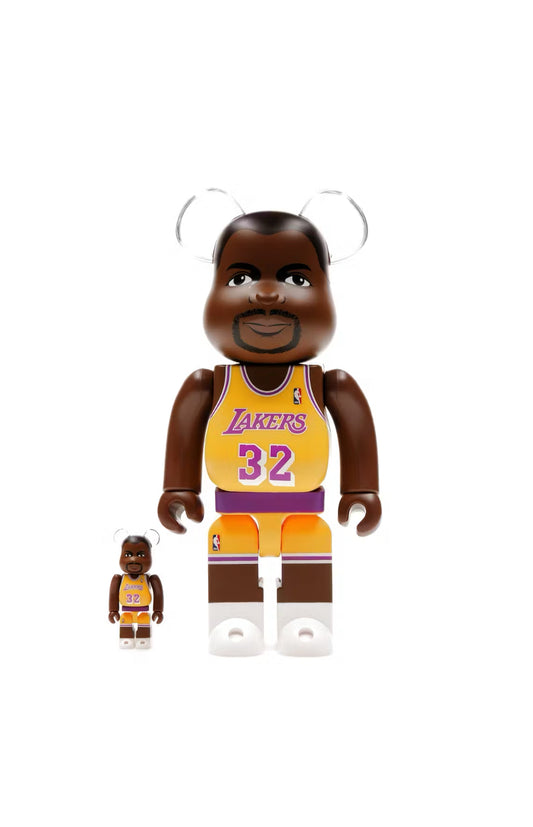 Bearbrick NBA Magic Johnson (Los Angeles Lakers) 100% & 400% Set