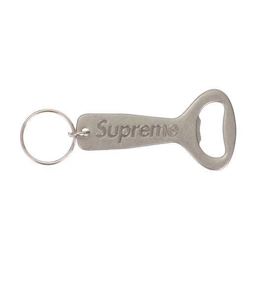 Supreme Bottle Opener Keychain Silver