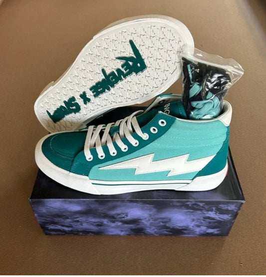 Revenge X Storm Vans High Top Turquoise