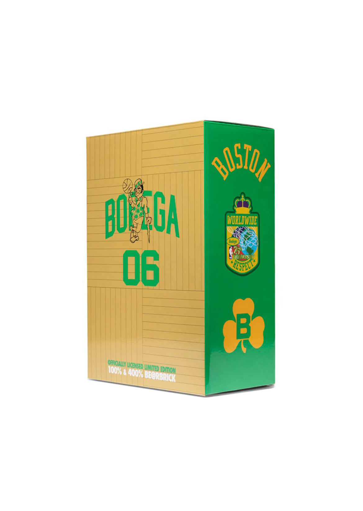 Bearbrick x Bodega x NBA Worldwide Respect Boston Celtics 100% & 400% Set