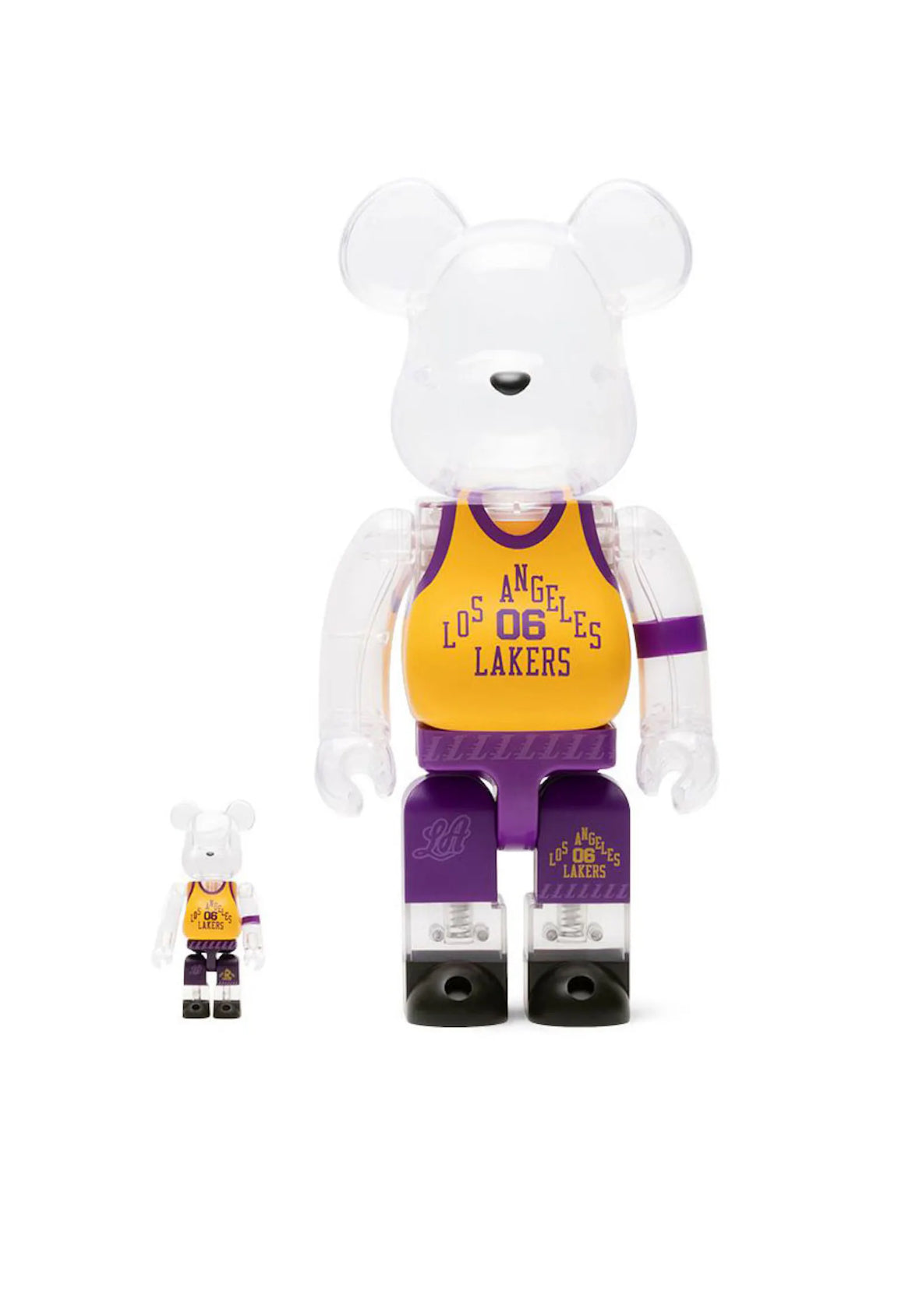 Bearbrick x Bodega x NBA Worldwide Respect Los Angeles Lakers 100% & 400% Set