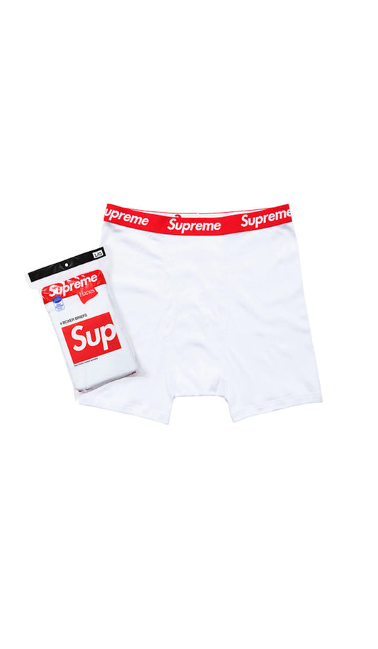 ملابس داخلية بوكسر من Supreme Hanes (عبوة من 4 قطع)